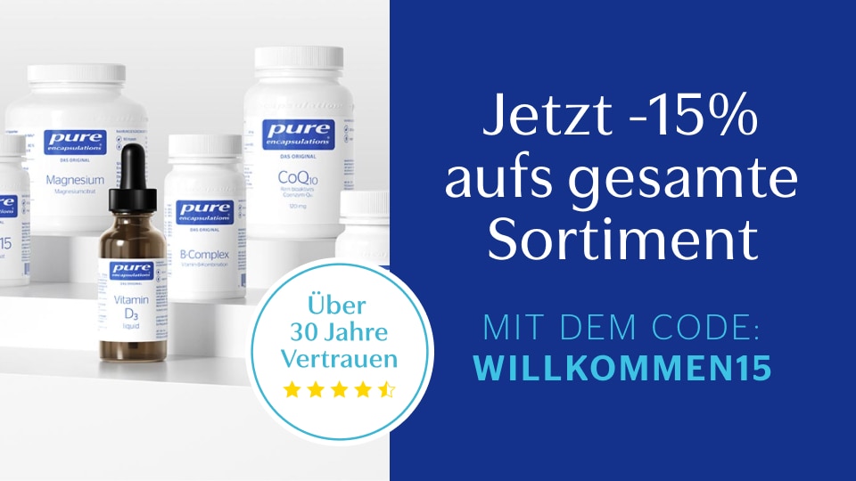 15% Rabatt für Neukunden mit dem Code willkommen15