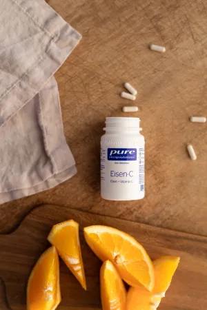 Eisen-C von Pure Encapsulations und Orangenscheiben