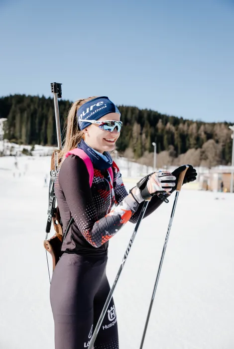 Anna-Maria Schrempf beim Biathlon