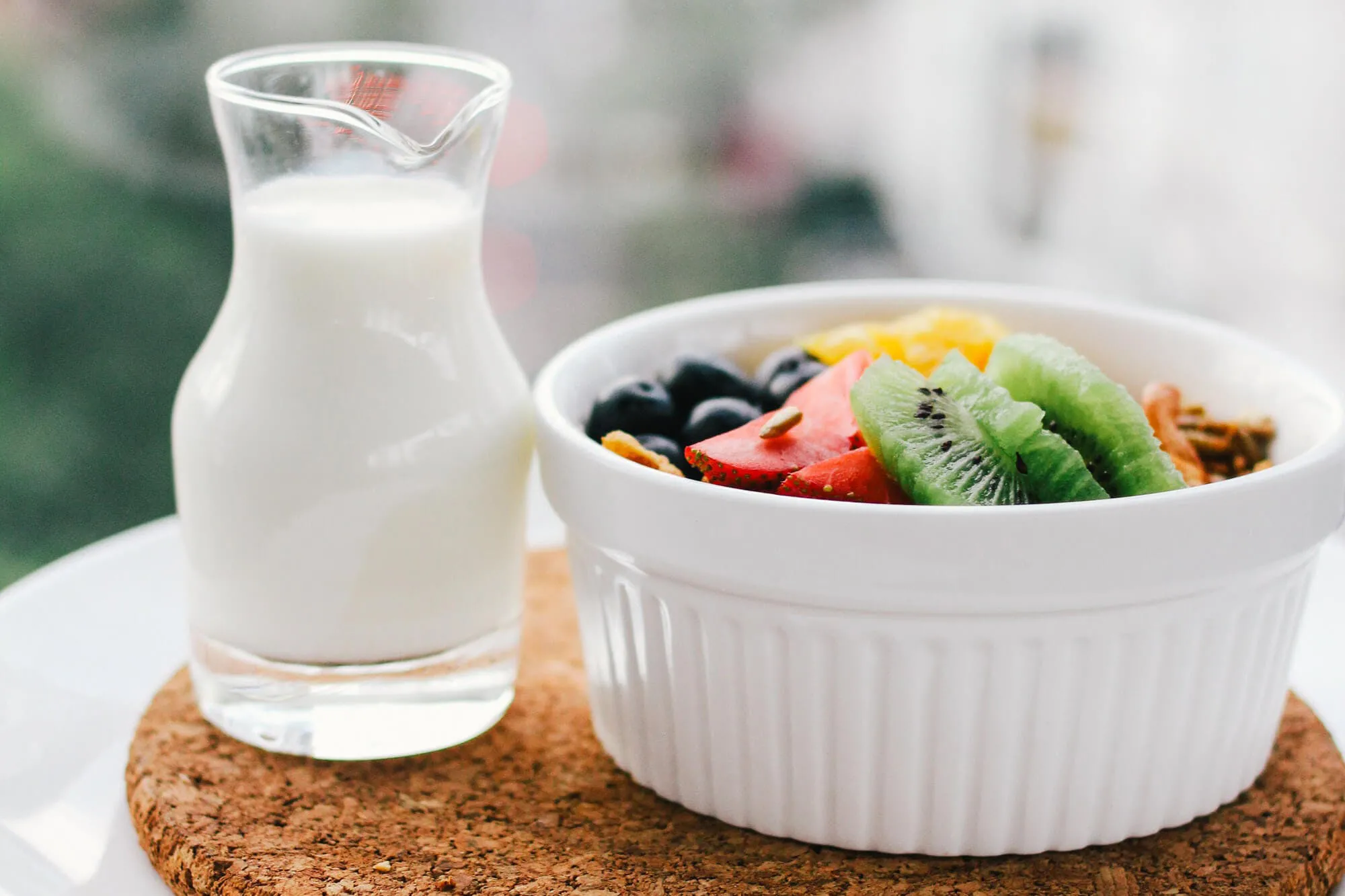 Nahrungsmittelunverträglichkeiten: Obstschale und Milch