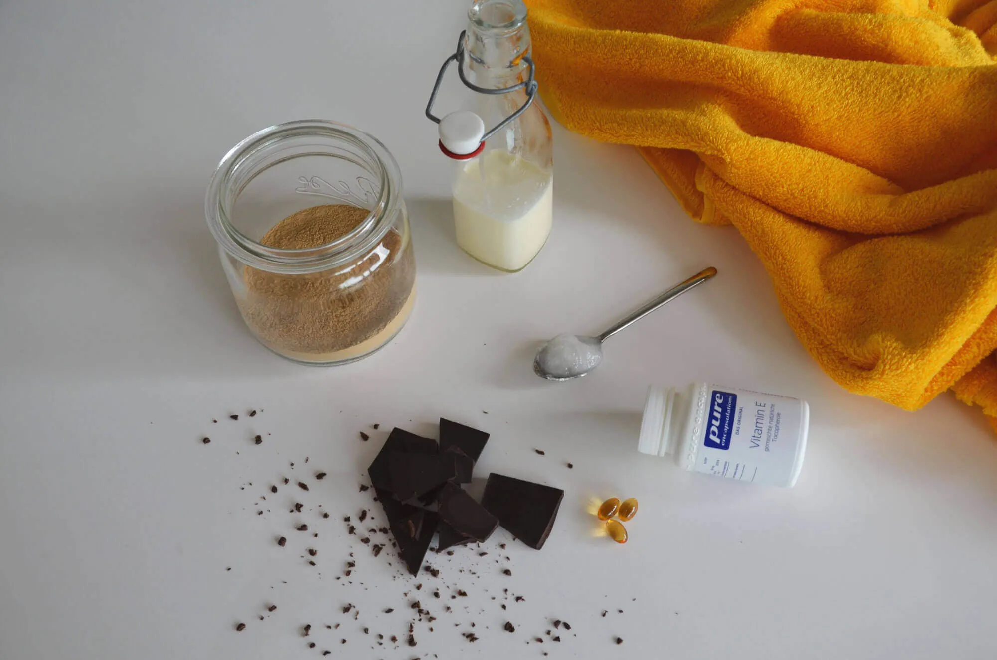 Zutaten für eine Waschcreme