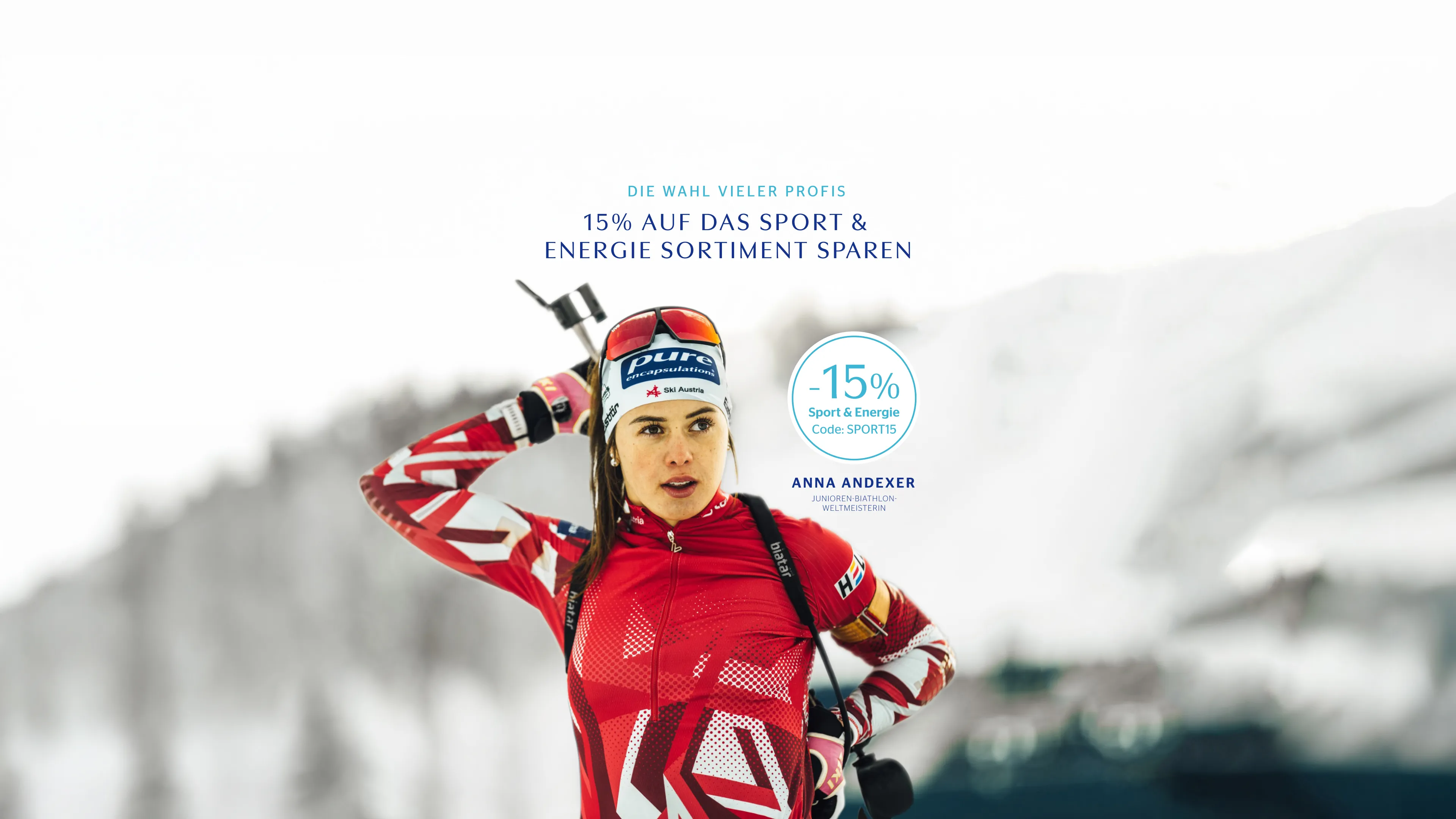 Athletin mit Pure Produkten und Rabattcode -15% auf Produkte der Kategorie Sport und Energie
