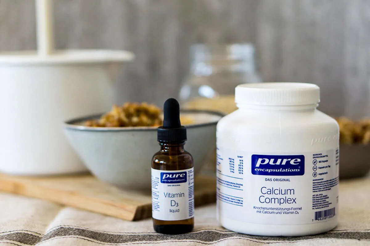 Calcium Complex und Vitamin D3 liquid von Pure Encapsulations