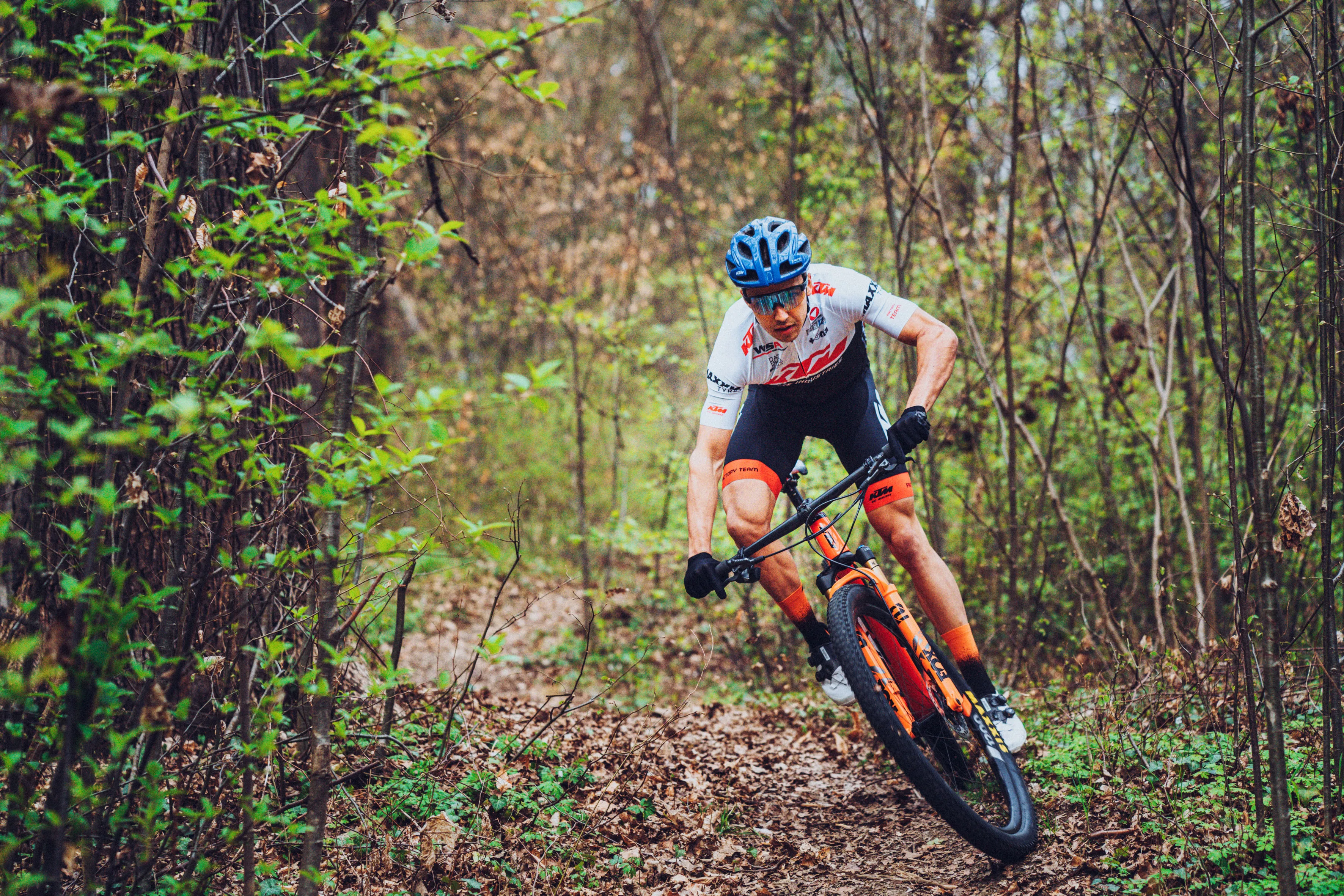 Max Foidl beim Radfahren