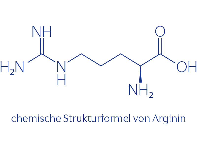 Chemische Strukturformel von Arginin